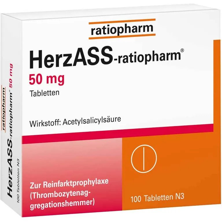 shopapotheke HerzASS-ratiopharm® 50 mg Tabletten