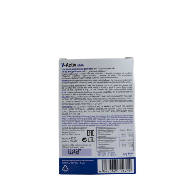 Shopapotheke HOT V-Activ Caps For Men