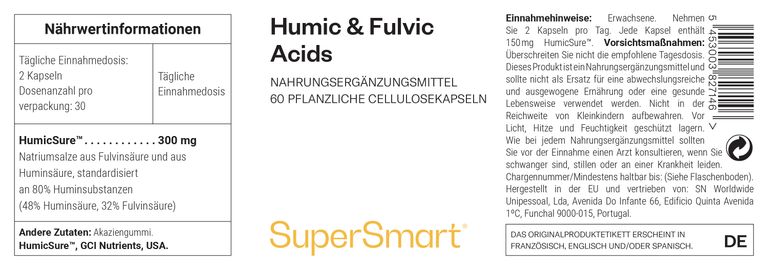 Shopapotheke Huminsäuren & Fulvinsäuren - SuperSmart