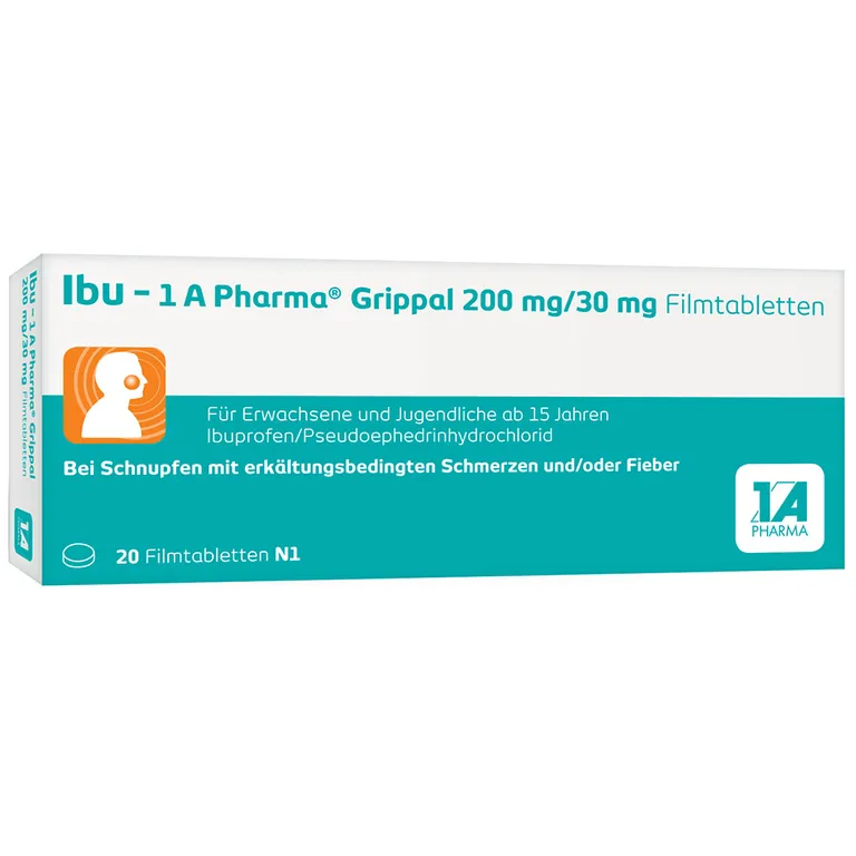shopapotheke Ibu - 1 A Pharma® Grippal 200 mg/30mg