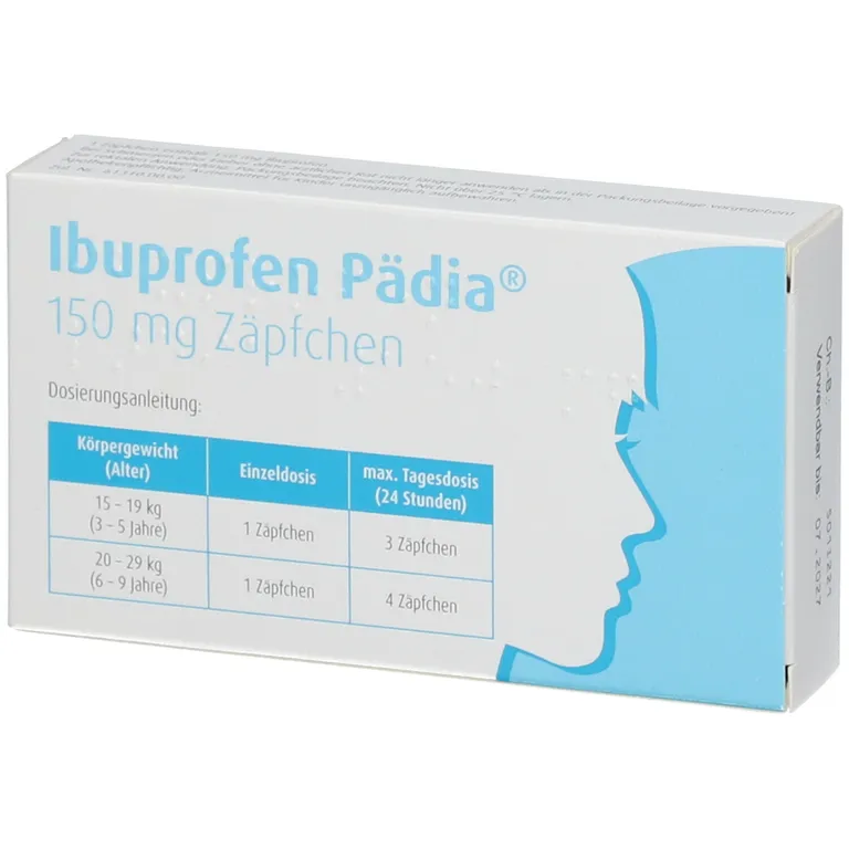Shopapotheke Ibuprofen Pädia® 150 Mg Zäpfchen