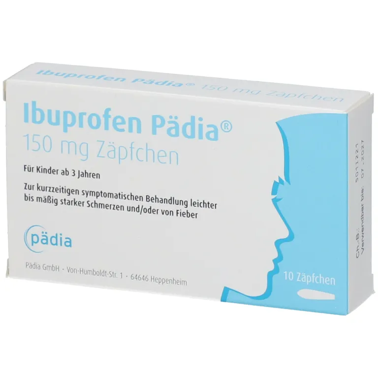 shopapotheke Ibuprofen Pädia® 150 mg Zäpfchen