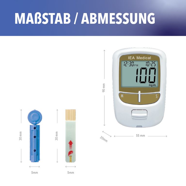 Shopapotheke IEA Medical Blutzuckermessgerät Set