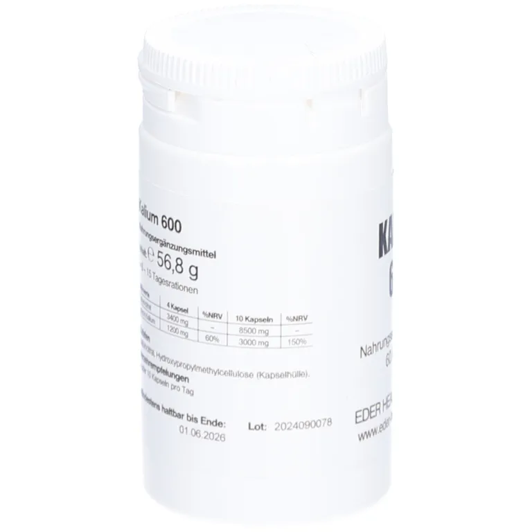 Shopapotheke Kalium 600 Kapseln