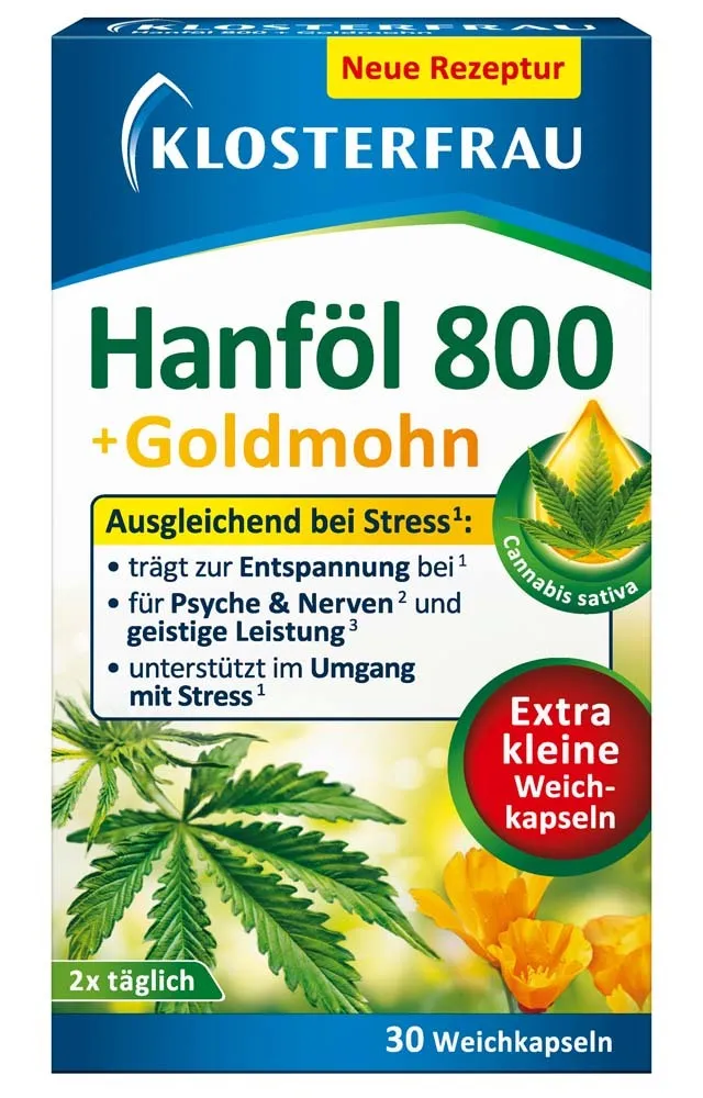 shopapotheke KLOSTERFRAU Hanföl 800 + Goldmohn