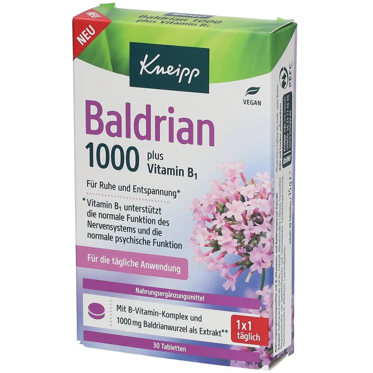 shopapotheke Kneipp Baldrian 1000 plus Vitamin B1