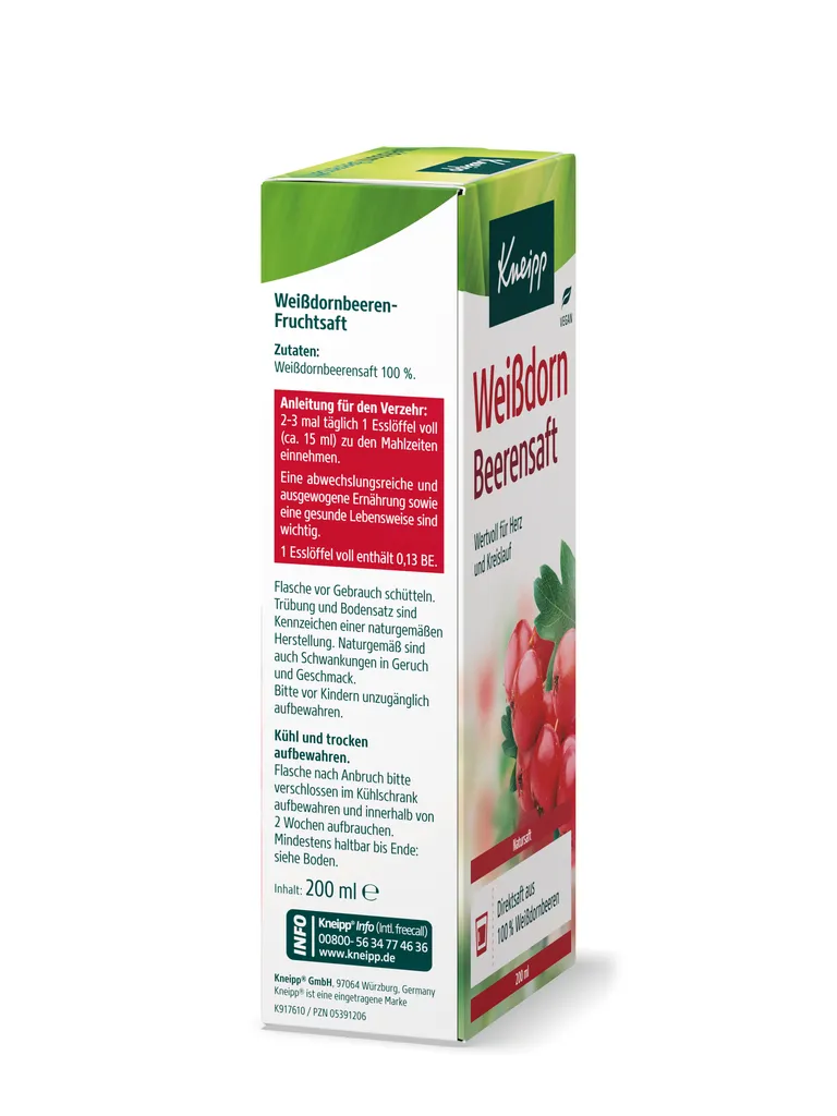 Shopapotheke Kneipp® Weißdorn Beerensaft