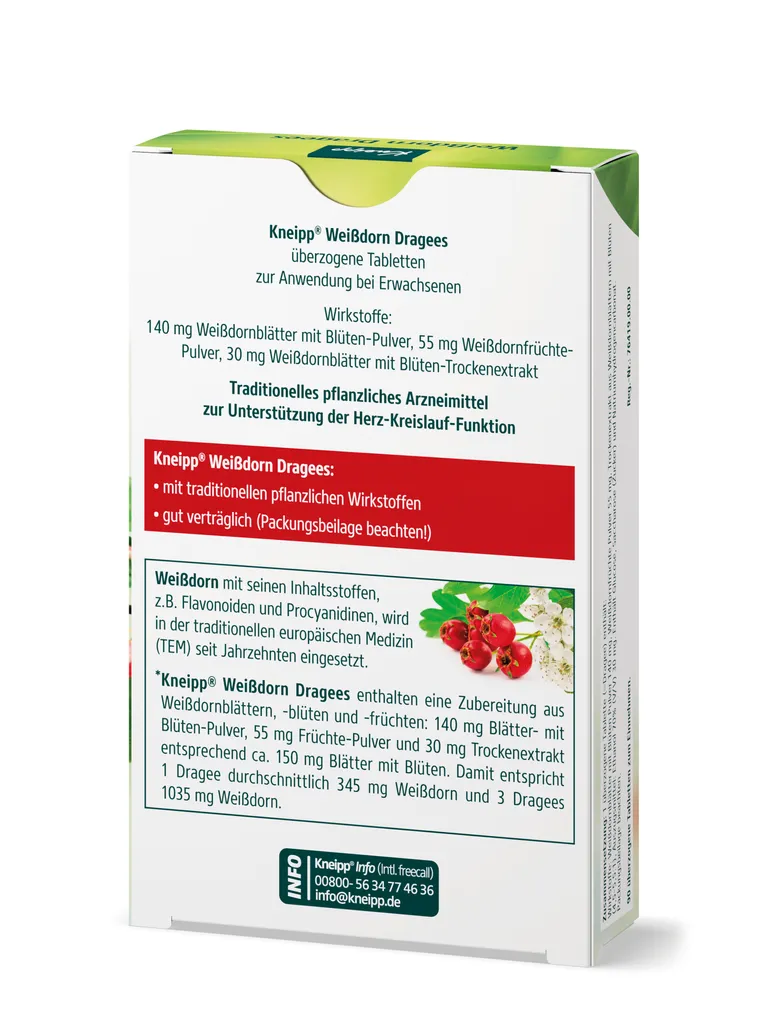 Shopapotheke Kneipp® Weißdorn Dragees