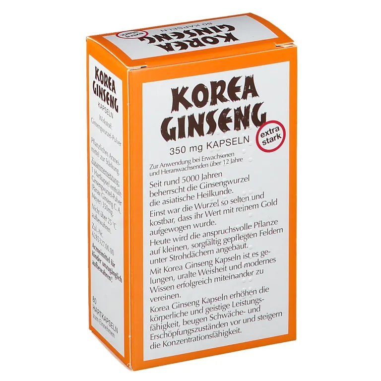 Shopapotheke Korea Ginseng Kapseln Extra Stark