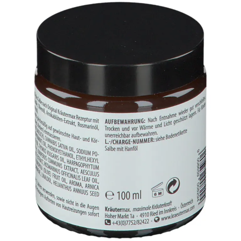 Shopapotheke Kräutermax® Hanf CBD+ Salbe