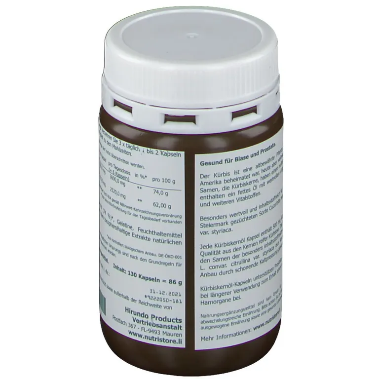 Shopapotheke Kürbiskernöl 500 Mg Kapseln