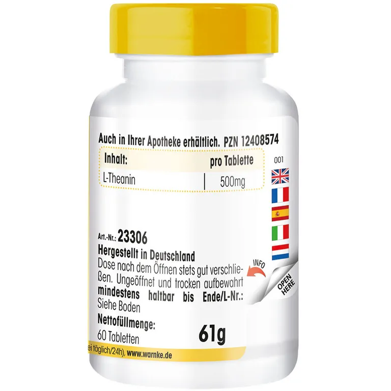 Shopapotheke L-Theanin 500 Mg