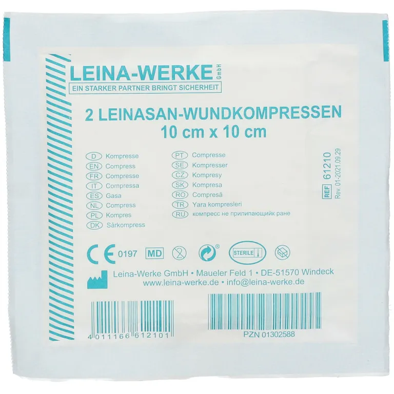 shopapotheke LEINA Wundkompresse 10 x 10 cm