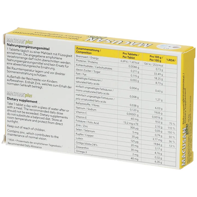 Shopapotheke Macusan Plus Tabletten