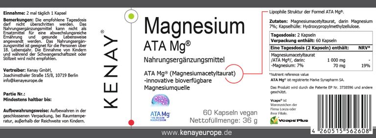 Shopapotheke Magnesium ATA Mg® KENAY®