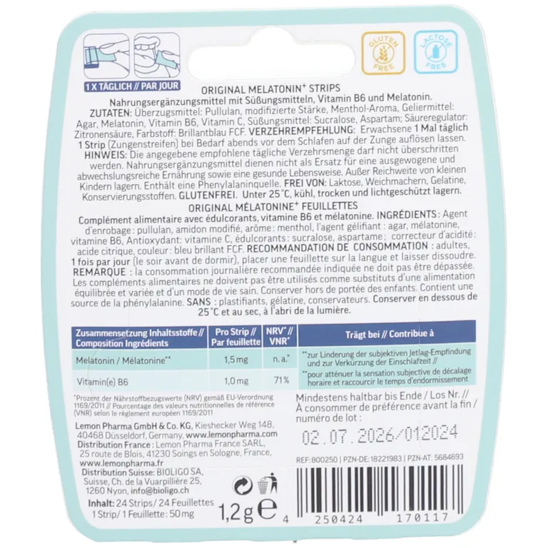 Shopapotheke MELATONIN STRIPS Zungenstreifen