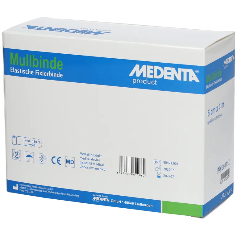 Shopapotheke Mullbinden Elastisch 6 Cm X 4 M