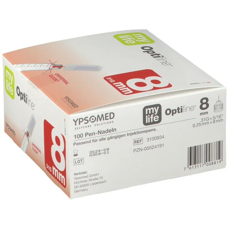 Shopapotheke Mylife Optifine® 8 Mm Kanülen