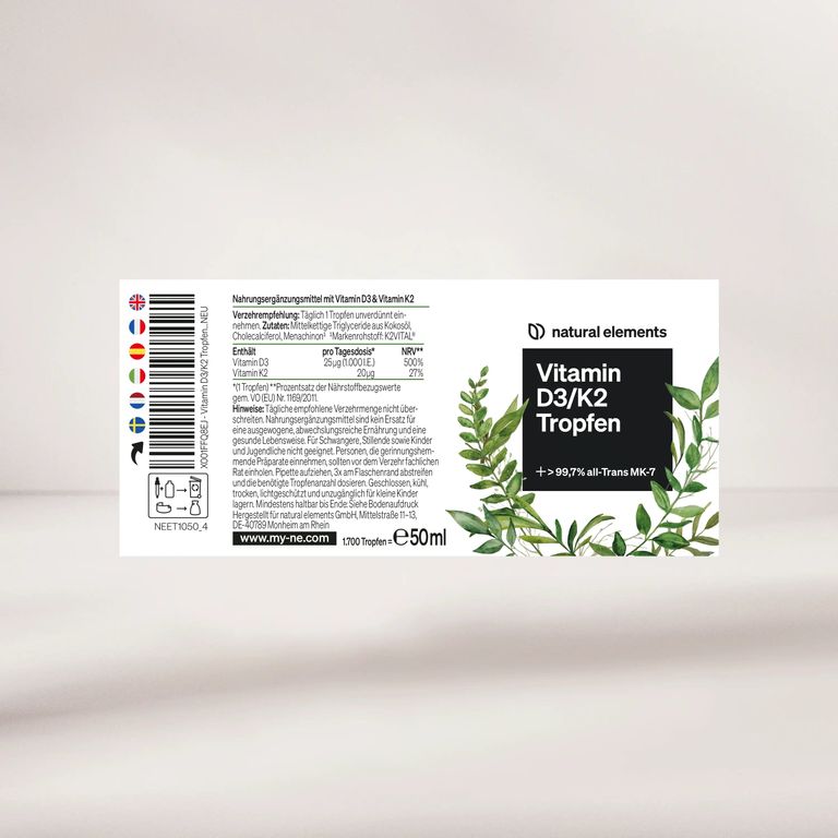 Shopapotheke Natural Elements Vitamin D3 K2