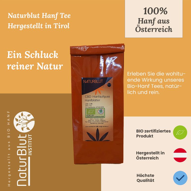 Shopapotheke NaturBlut CBD Hanfblütentee