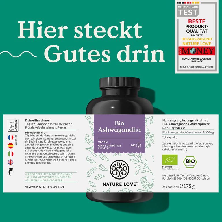 Shopapotheke NATURE LOVE® Bio Ashwagandha