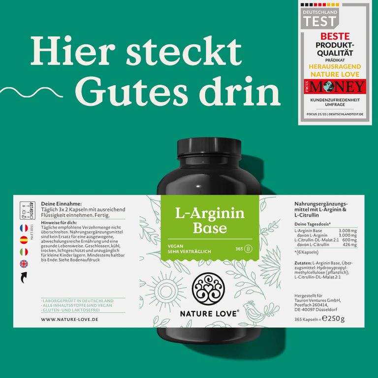Shopapotheke NATURE LOVE® L-Arginin Base