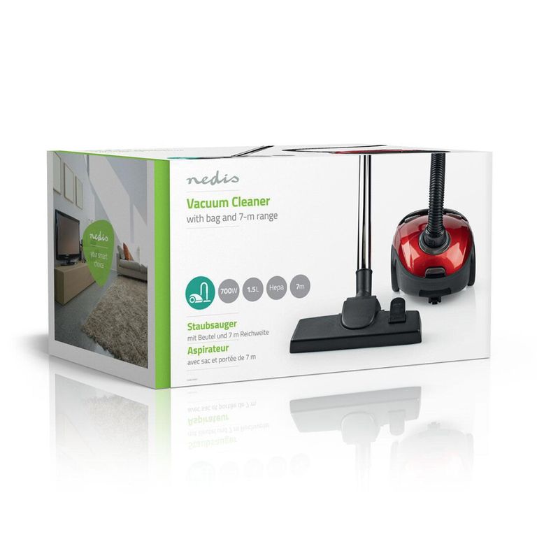 Shopapotheke Nedis VCBG100RD Bodenstaubsauger