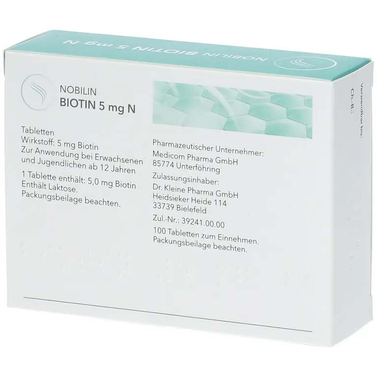 Shopapotheke Nobilin Biotin 5mg N
