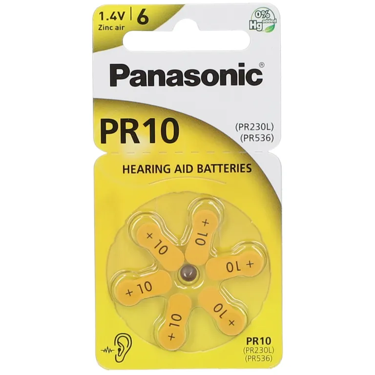 shopapotheke Panasonic PR10 Hörgerätebatterien