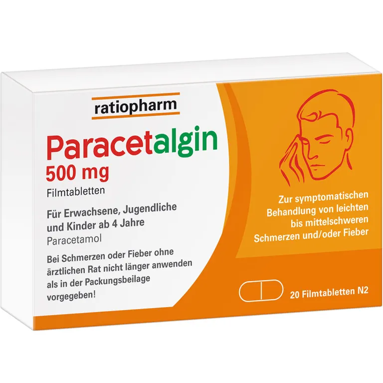 shopapotheke Paracetalgin-ratiopharm® 500 mg