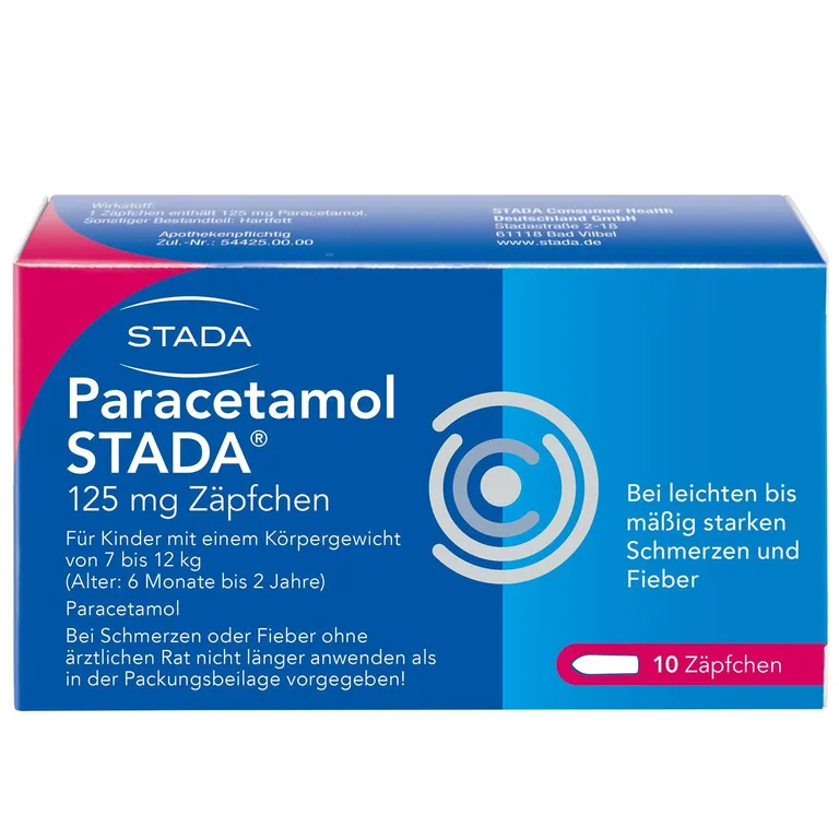 shopapotheke Paracetamol STADA® 125 mg Zäpfchen