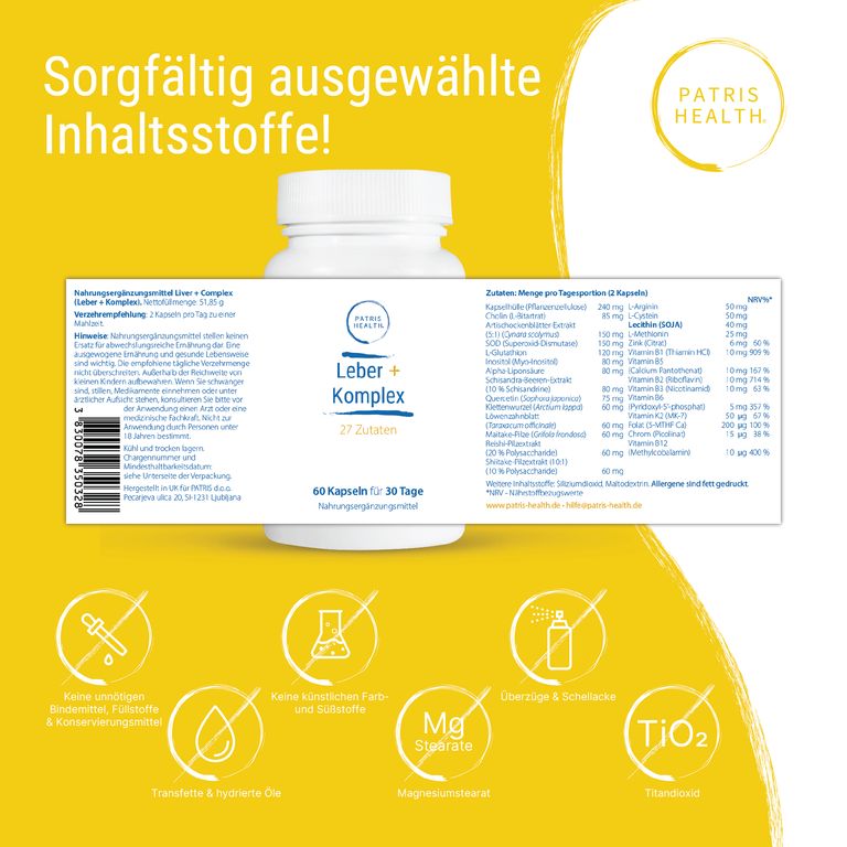 Shopapotheke Patris Health® Leber+ Komplex