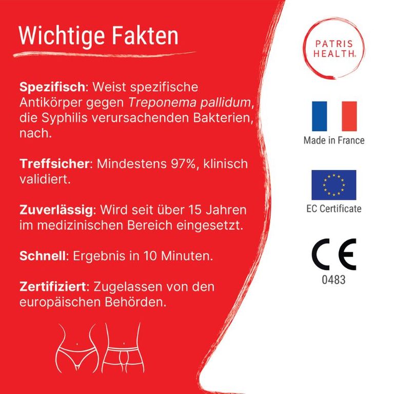 Shopapotheke Patris Health® Syphilis Selbsttest