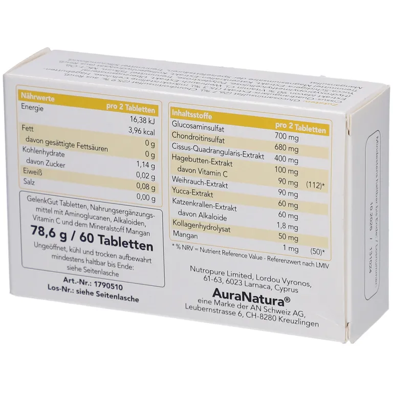 Shopapotheke Pharmatura GELENKGUT Tabletten