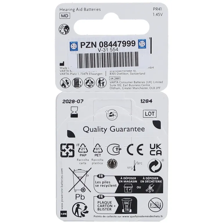 Shopapotheke PowerOne 312 Hörgerätebatterien