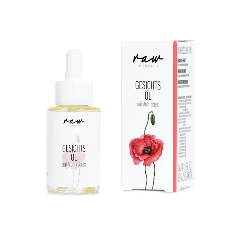 shopapotheke raw Naturkosmetik Gesichtsöl Mohn