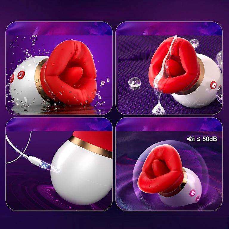 Shopapotheke Red Lips Suction Vibrator