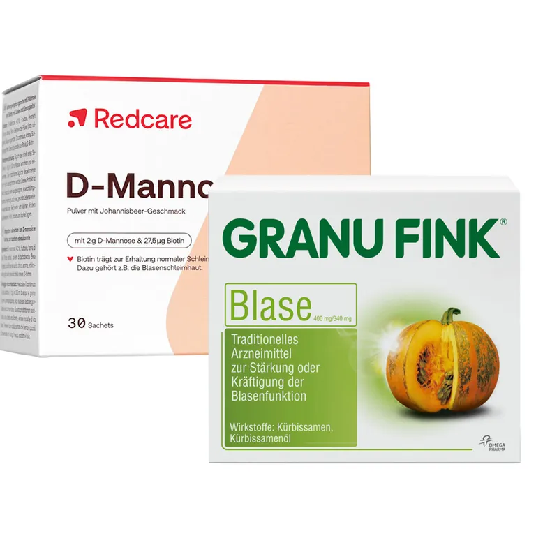 shopapotheke Redcare D-Mannose + GRANU FINK® BLASE