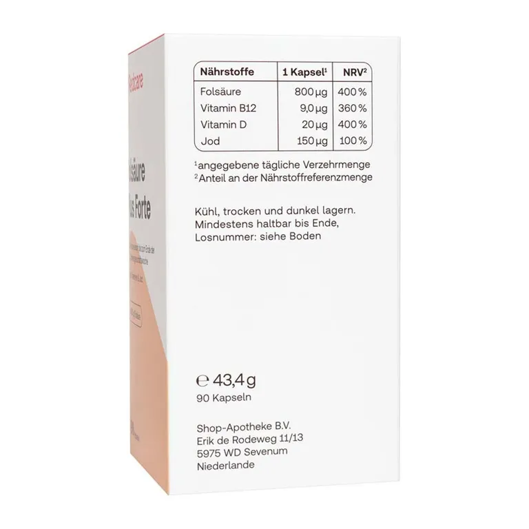 Shopapotheke Redcare Folsäure Plus Forte