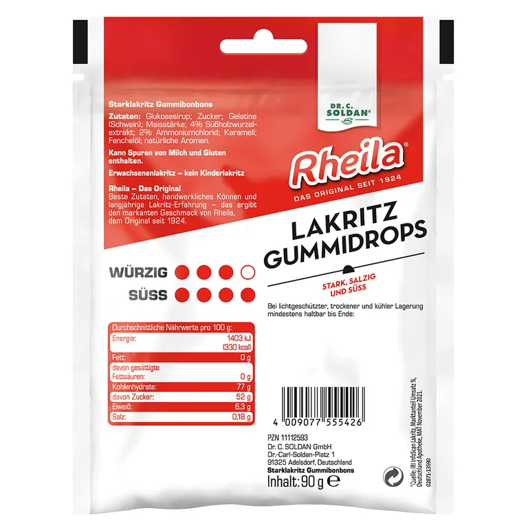 Shopapotheke Rheila Lakritz Gummidops Mit Zucker