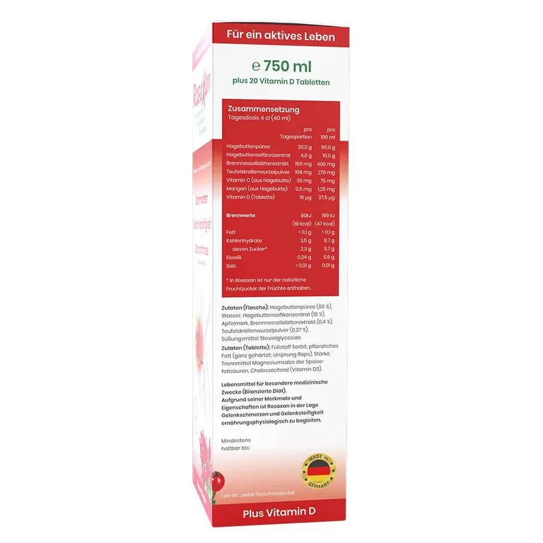 Shopapotheke RosaXan® Saft / Tabletten