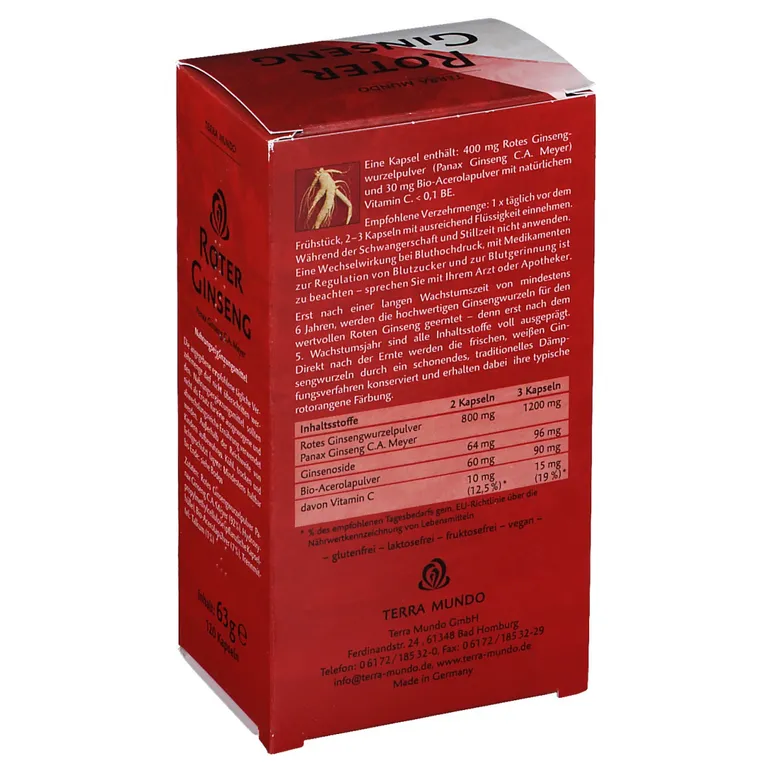 Shopapotheke Roter Gingseng Kapseln