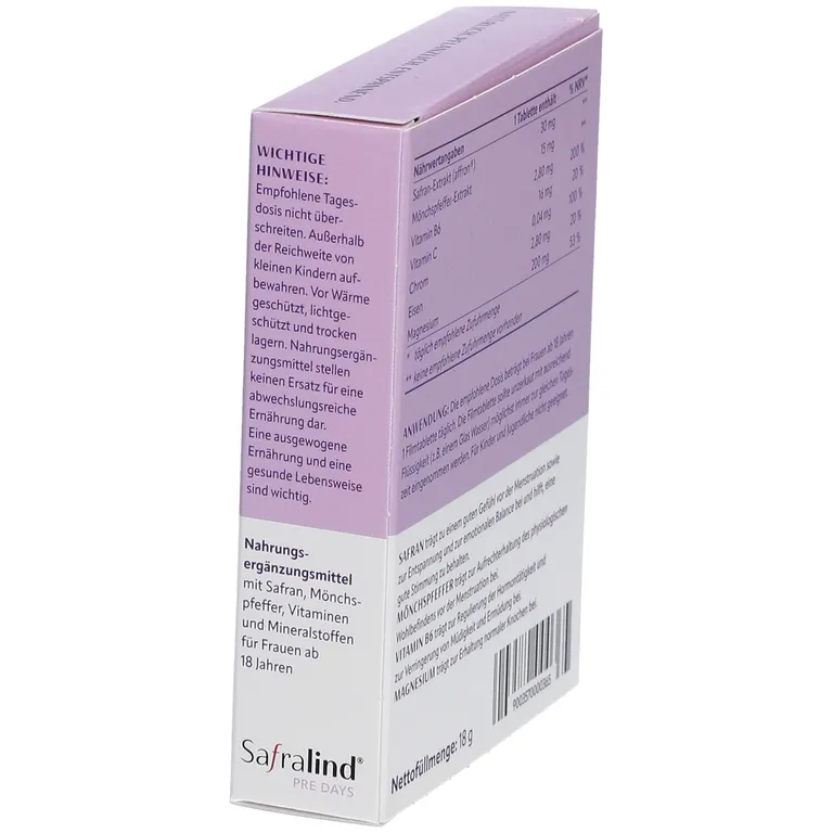 Shopapotheke Safralind® PRE DAYS