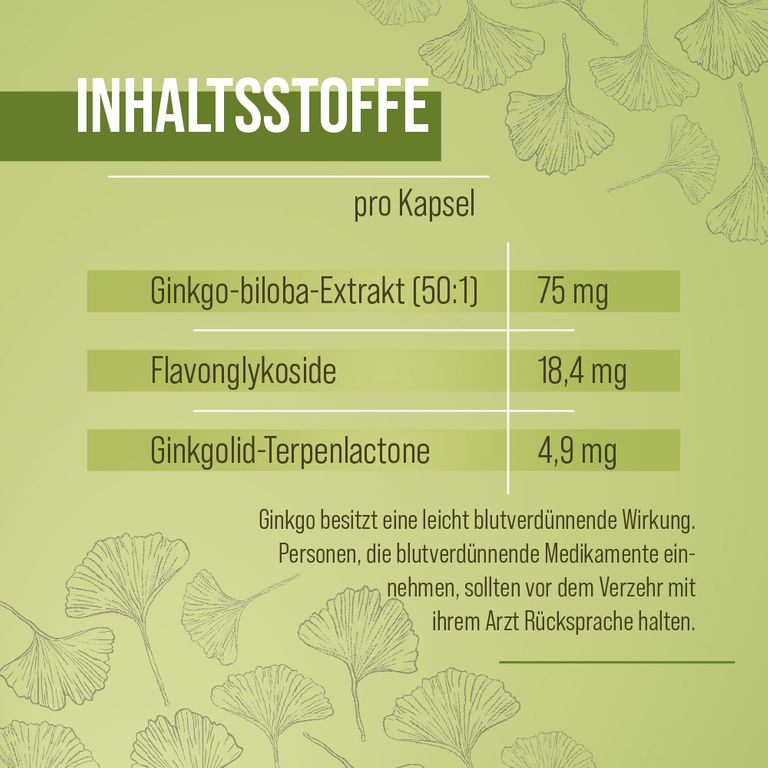 Shopapotheke Sanct Bernhard Ginkgo-Kapseln