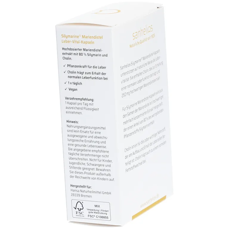 Shopapotheke Sanhelios® Silymarine® Leberschutz