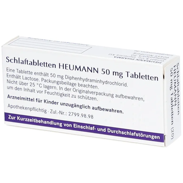 Shopapotheke SCHLAFTABLETTEN HEUMANN 50 Mg