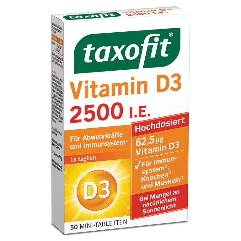 Shopapotheke Taxofit® Vitamin D3 2500 I.E