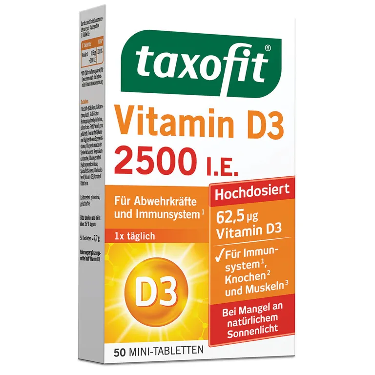 Shopapotheke Taxofit® Vitamin D3 2500 I.E