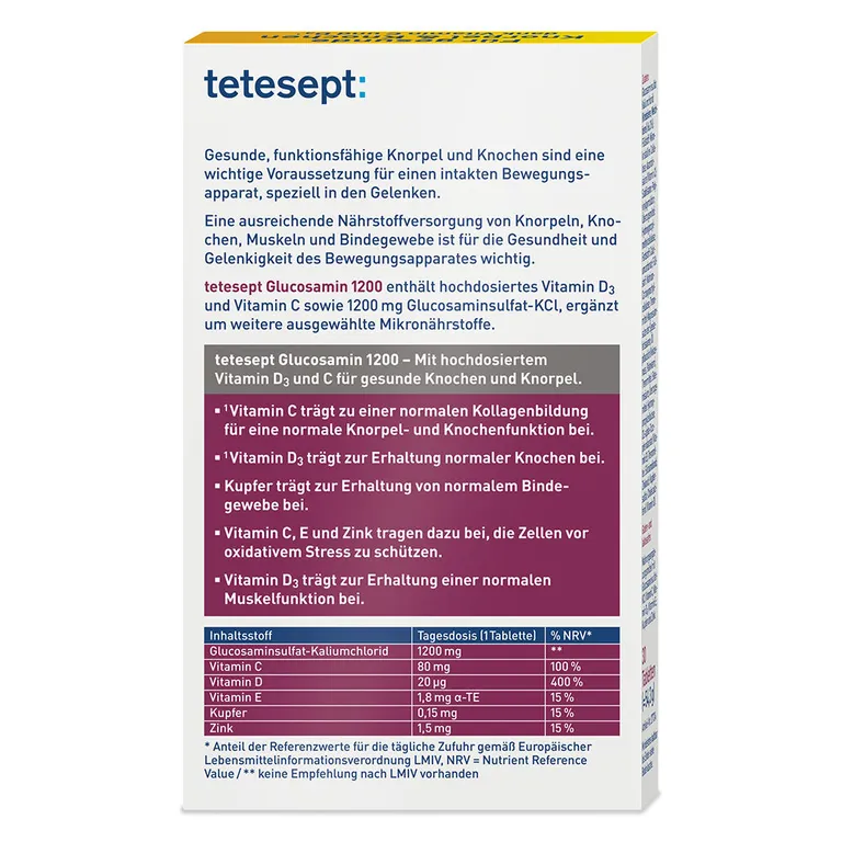 Shopapotheke Tetesept® Glucosamin 1200