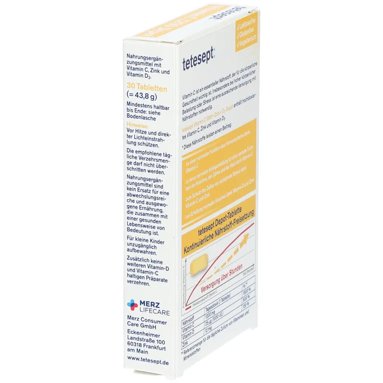 Shopapotheke Tetesept: Vitamin C 1200 Depot + Zink + D3